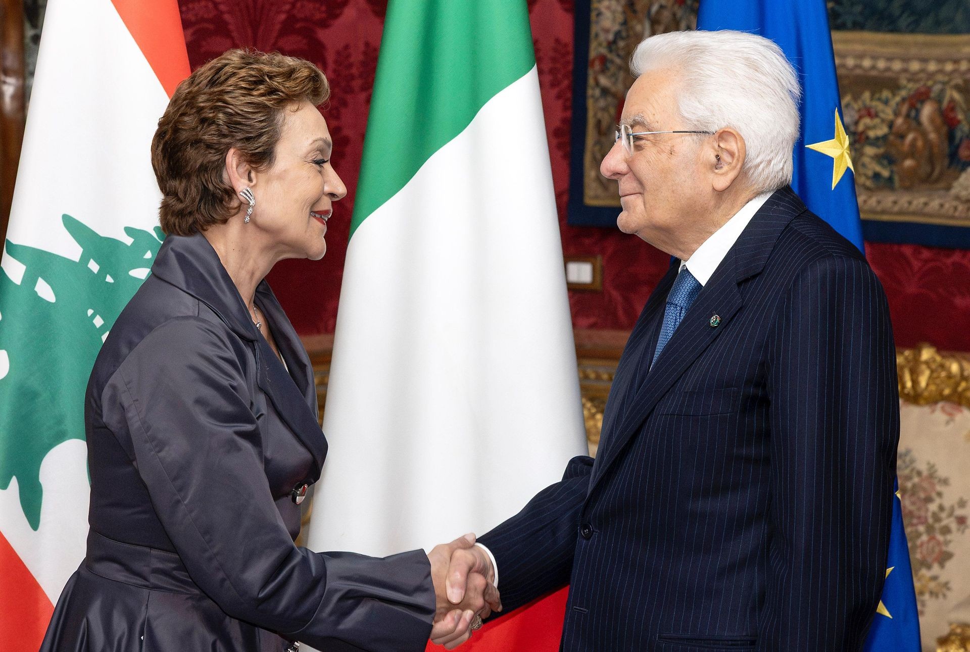  L’Ambasciatrice Carla Jazzar presenta sue Lettere Credenziali a S.E. il Presidente Della Republica Italiana Sergio Mattarella